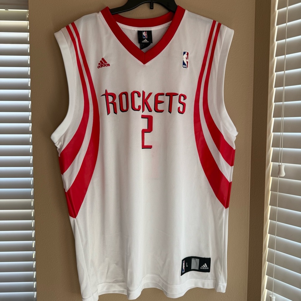 Adidas Jersey Houston Rockets Hooters Autographed Chuck Hayes #44 Rare Unique